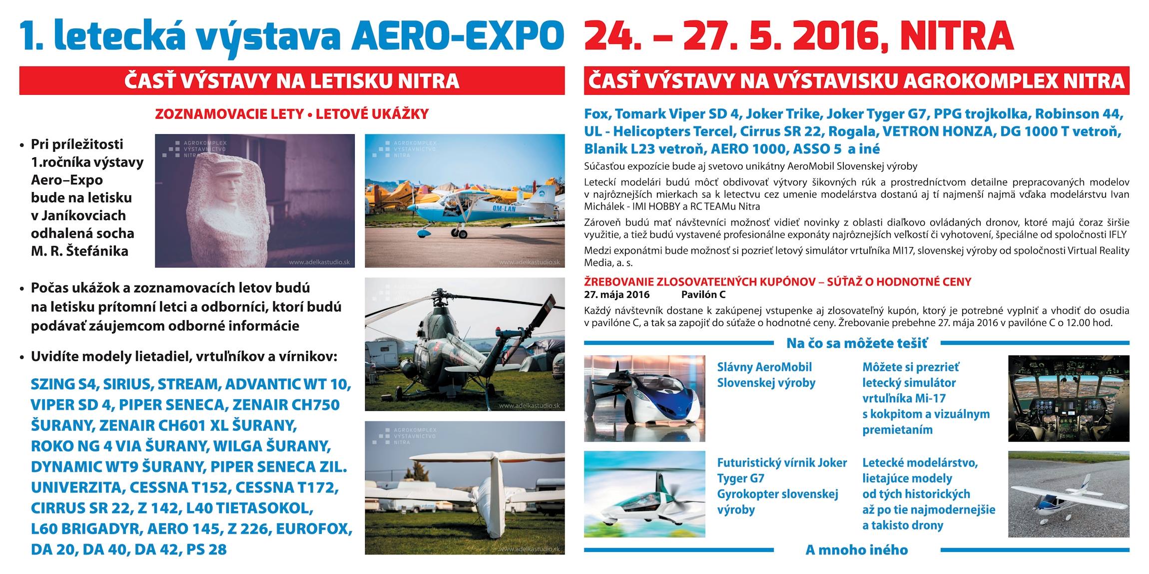 AeroExpo Nitra 2016 - plagát