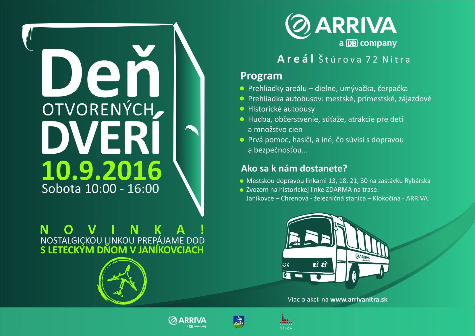 Deň otvorených dverí Arriva Nitra 2016