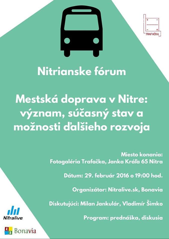 Nitrianske fórum: MHD Nitra