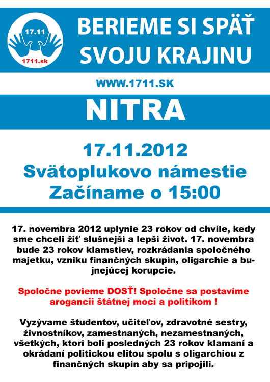Protest 17.11.2012