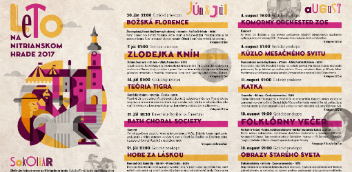 Program podujatí na Nitrianskom hrade cez leto 2017