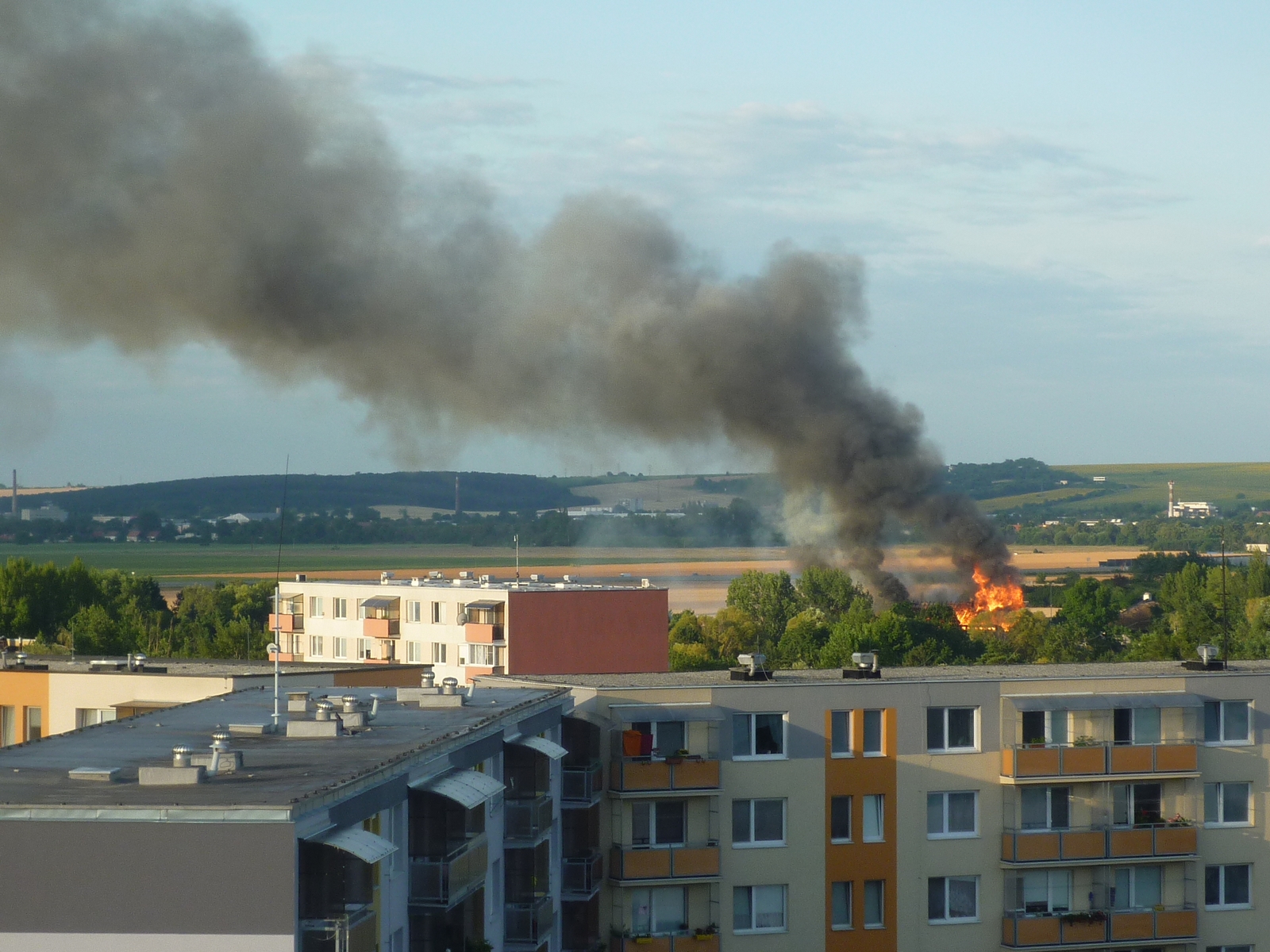 Požiar Agrokomplex Nitra - koliba