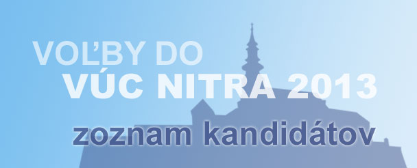 Zoznam kandidátov na predsedu a poslancov vo voľbách do VÚC Nitra 2013