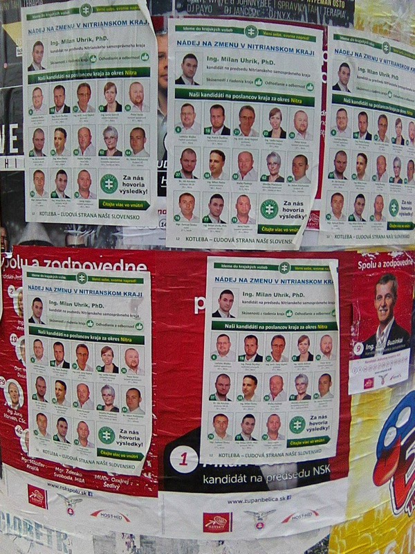 Voľby VÚC Nitra 2017, plagáty