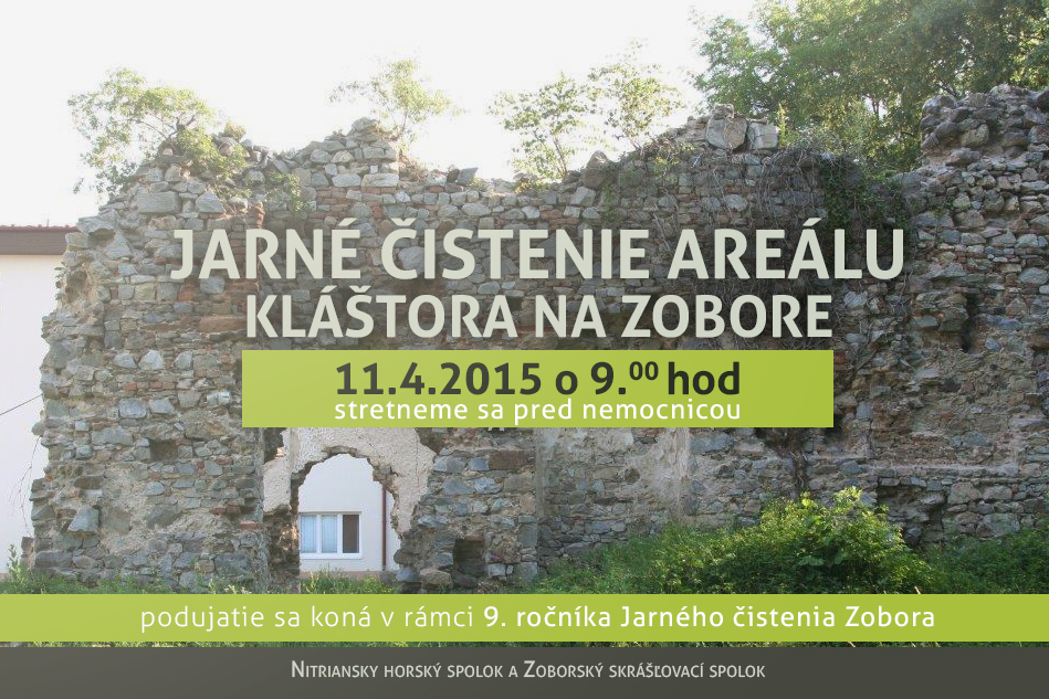 Čistenie ruín kláštora sv. Jozefa na Zobore