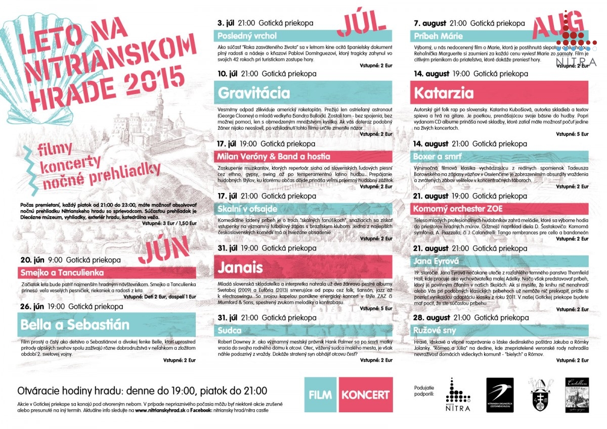 Leto 2015 na Nitrianskom hrade