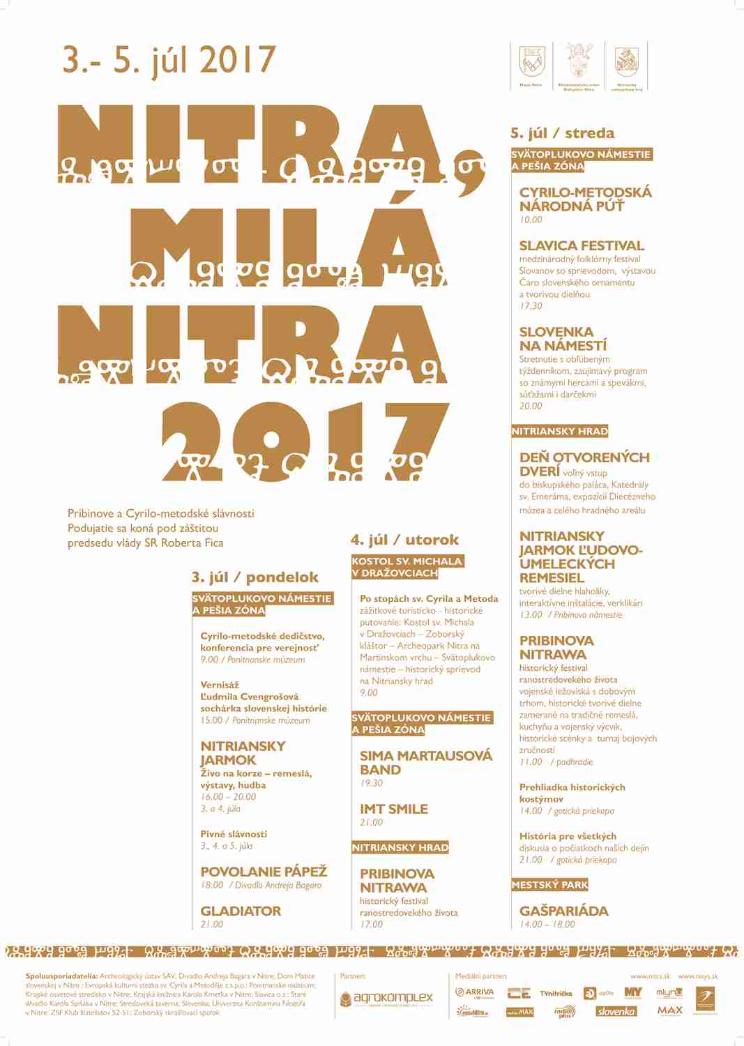 Nitra, milá Nitra 2017 - program