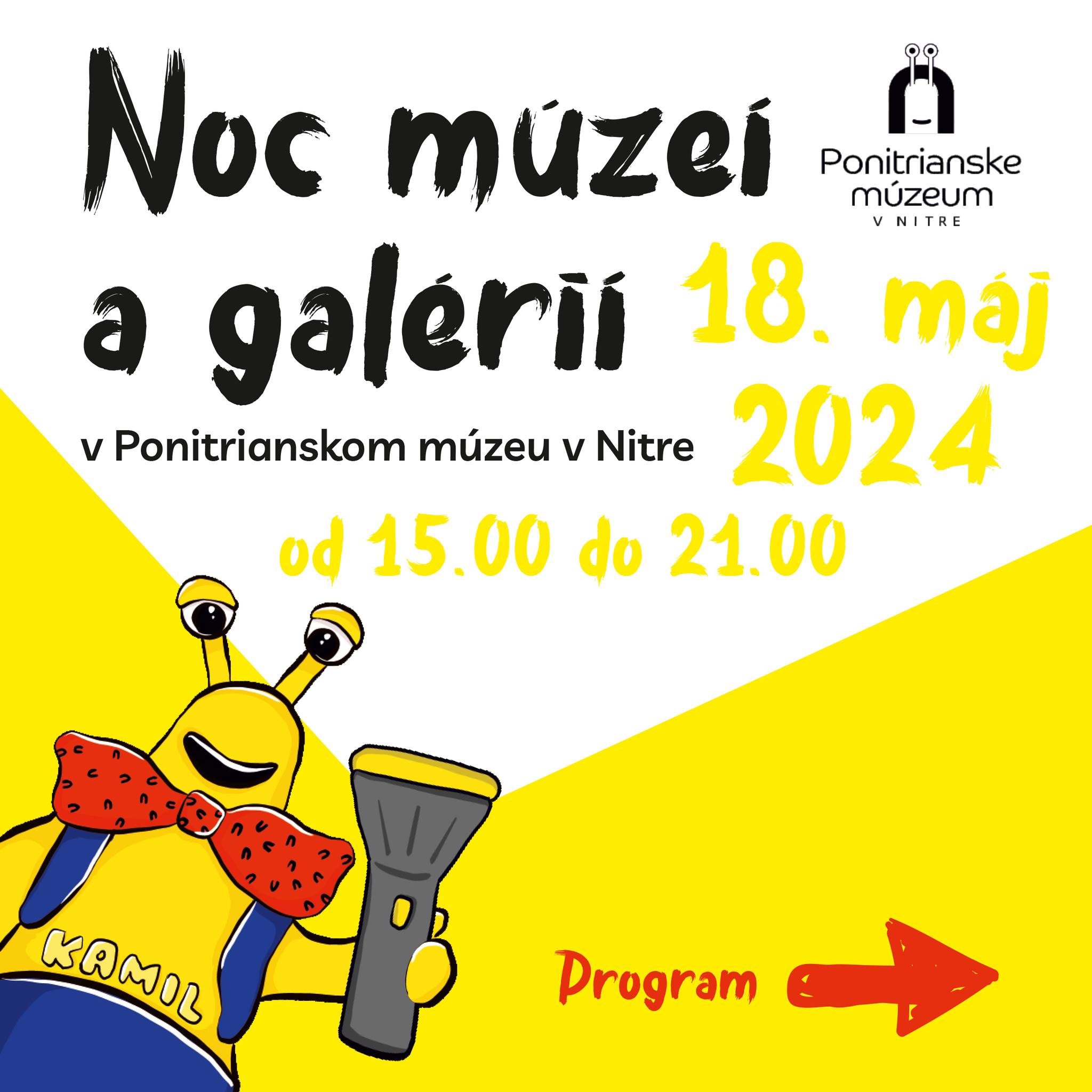 Noc múzeí a galérií Nitra 18. máj 2024 (Nitrianska galéria, Ponitrianske múzeum, Nitriansky hrad)