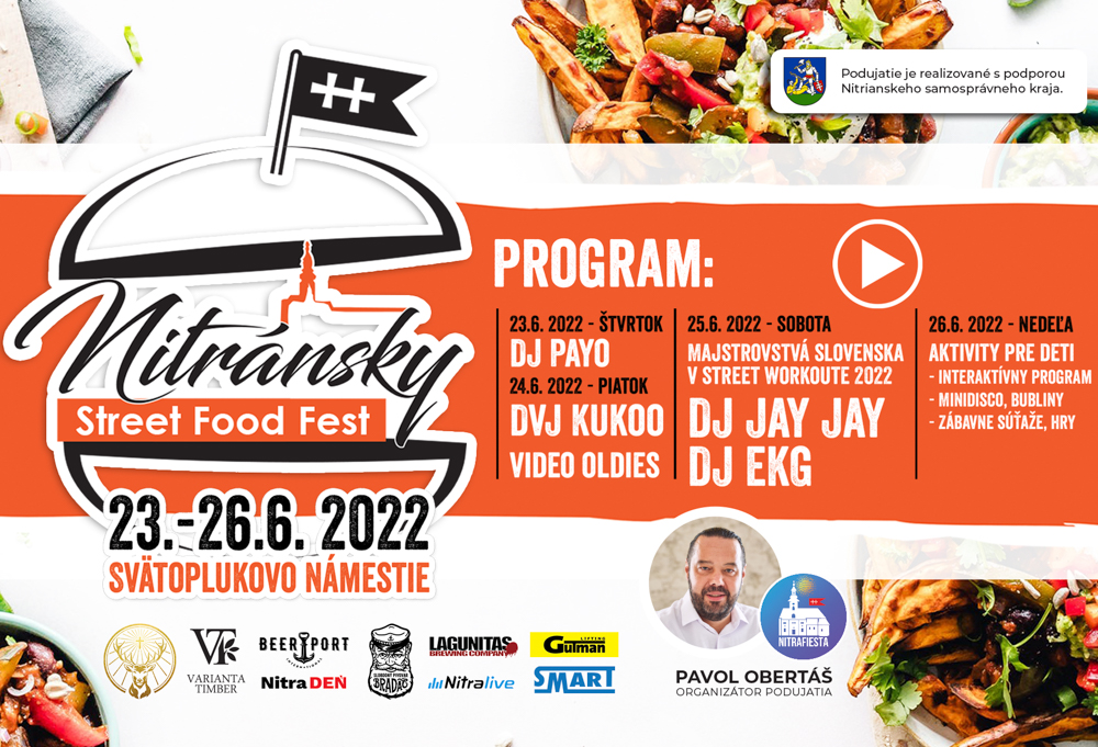 Nitránsky Street Food Fest 2022 (23.-26. júna)