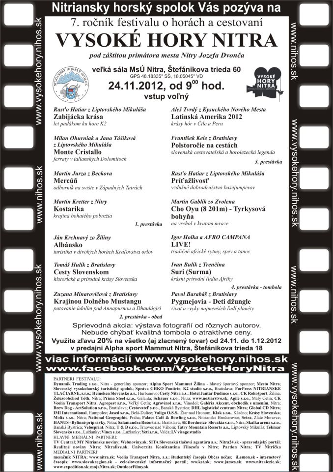 Vysoké Hory Nitra 2012 program
