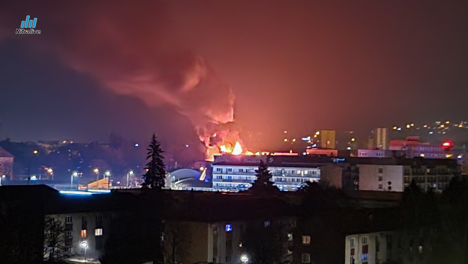 Počas Silvestrovskej noci horel Polygon (foto + video)
