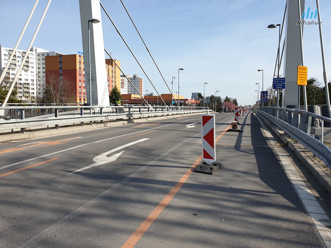 Univerzitný most Nitra - obchádzková trasa