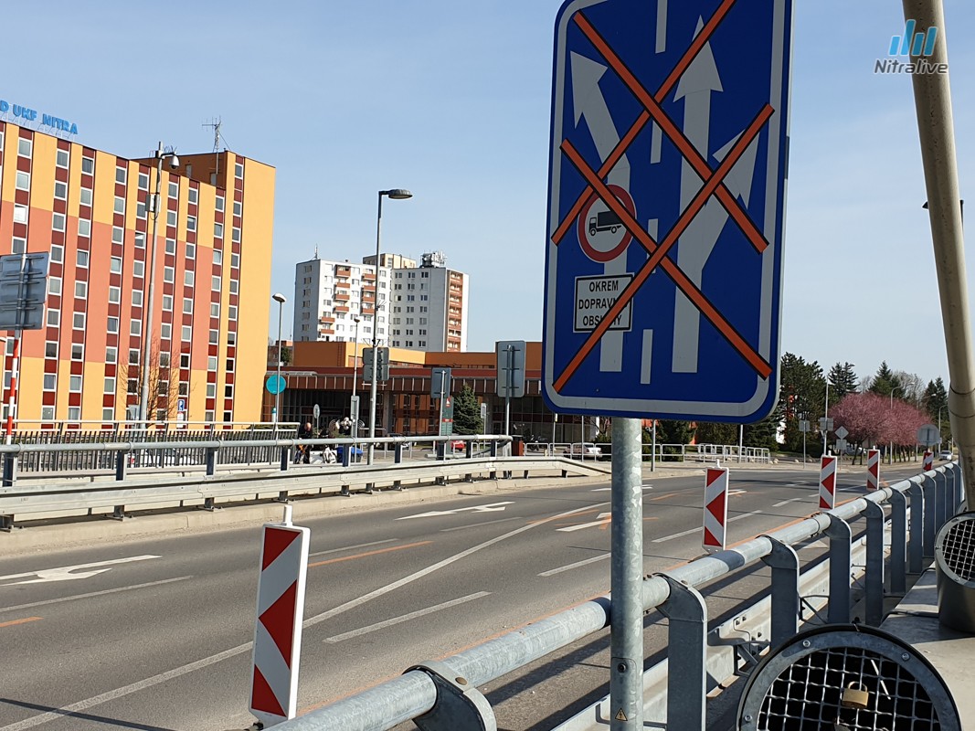 Univerzitný most Nitra - obchádzková trasa