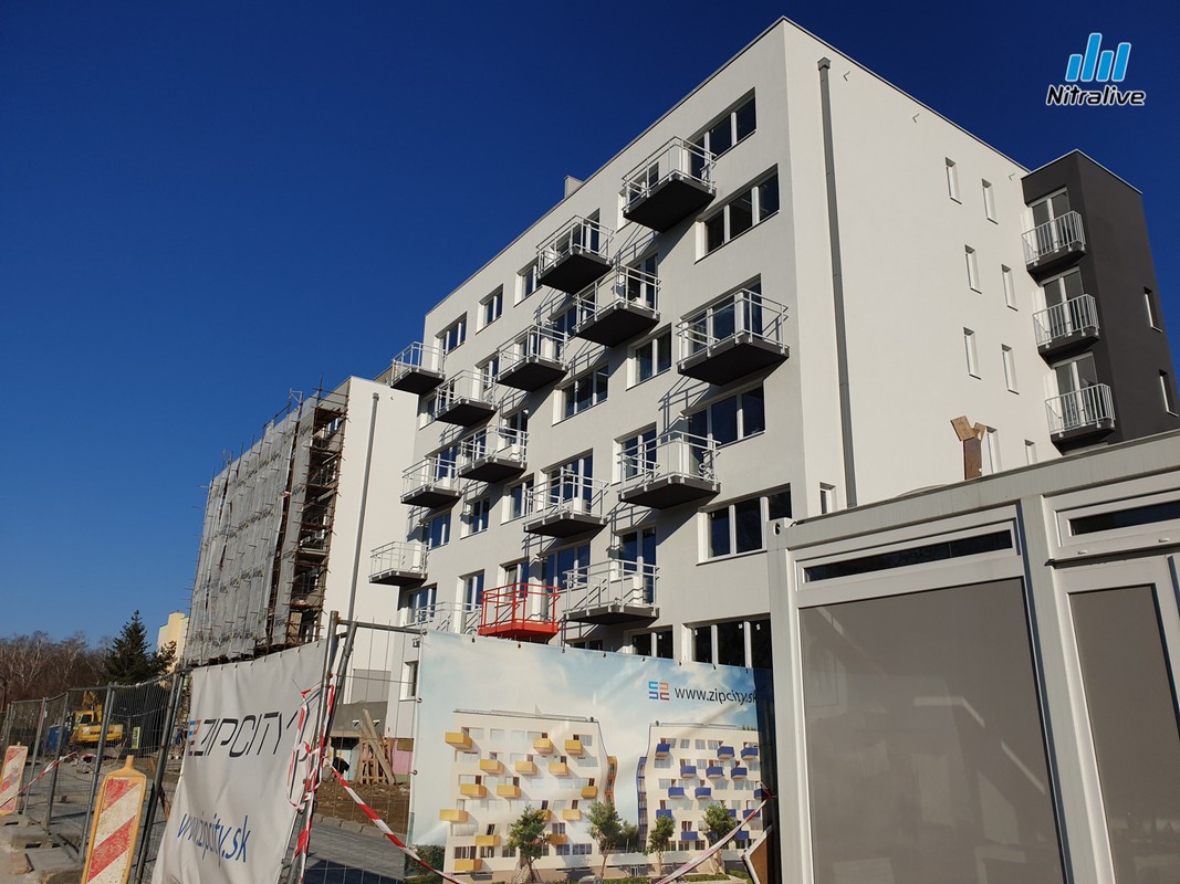 Bytové domy Lomnická ulica, výstavba, december 2019