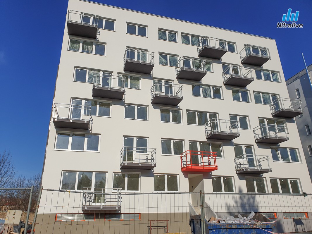 Bytové domy Lomnická ulica, Chrenová, výstavba marec 2020