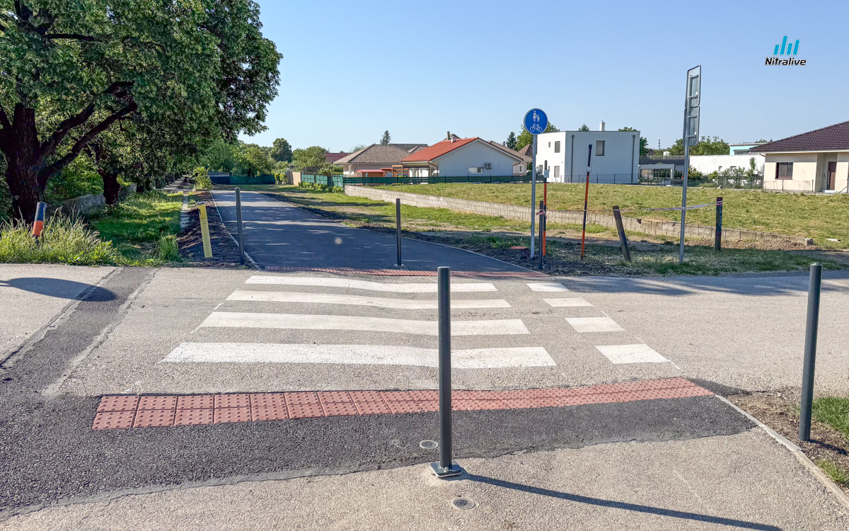 Cyklotrasa prepoj - Krškany, Nitra pri starom mlyne