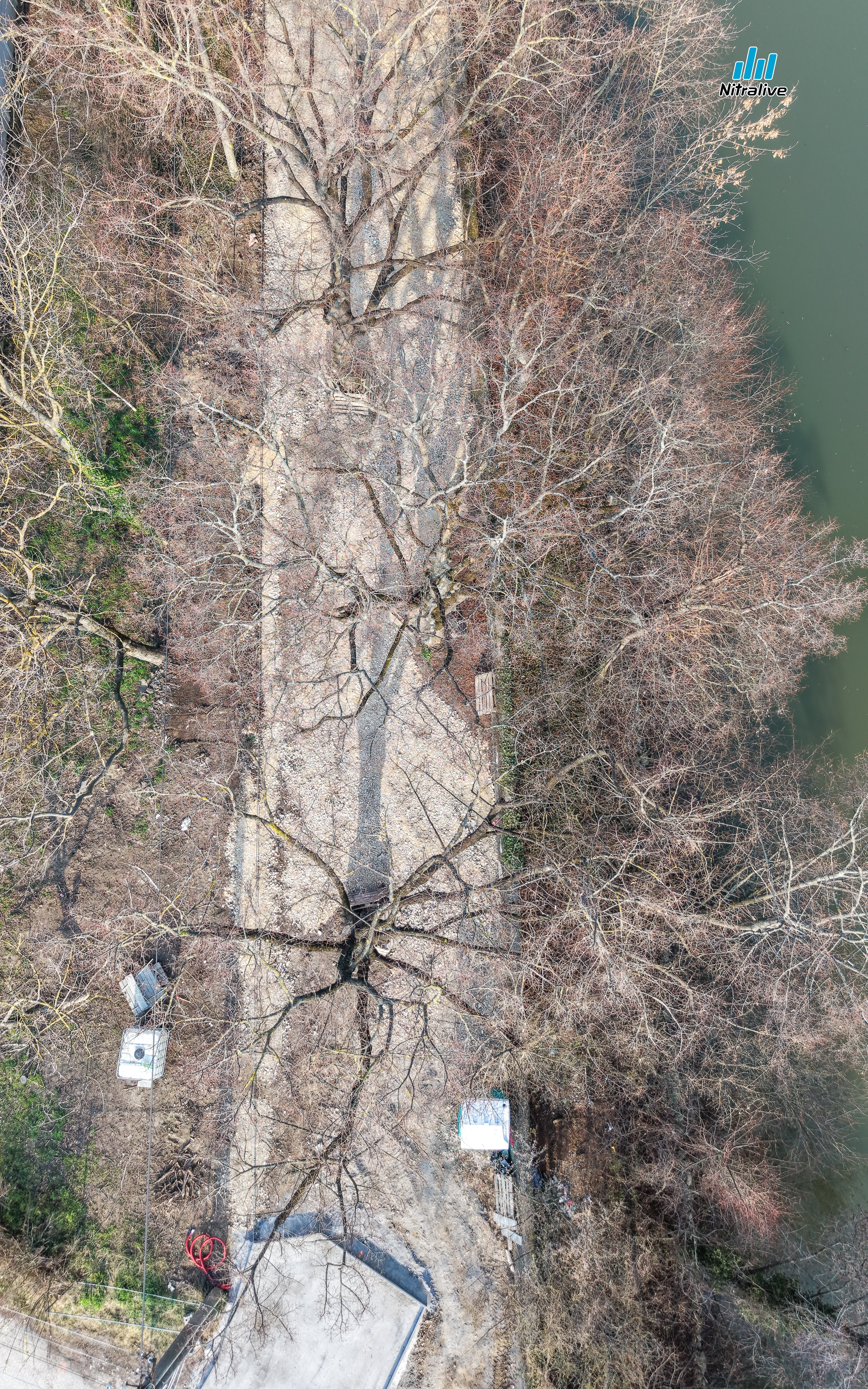 Cyklotrasa prepoj - Krškany, Nitra pri starom mlyne