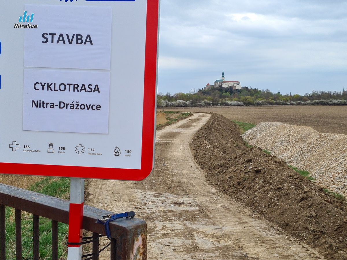 Začali sa práce na výstavbe cyklotrasy Nitra-Sihoť - Dražovce