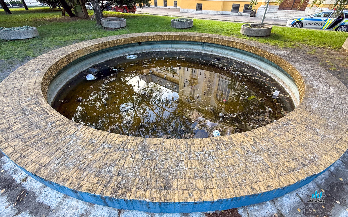 Fontána Okresný súd Nitra, rekonštrukcia