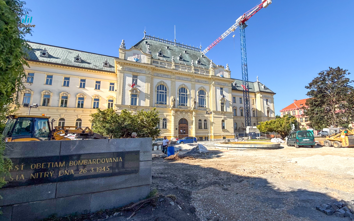 Fontána Okresný súd Nitra, rekonštrukcia