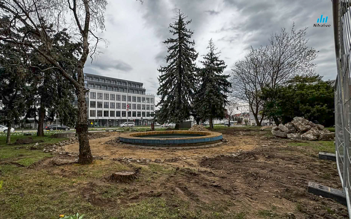 Fontána Okresný súd Nitra, rekonštrukcia