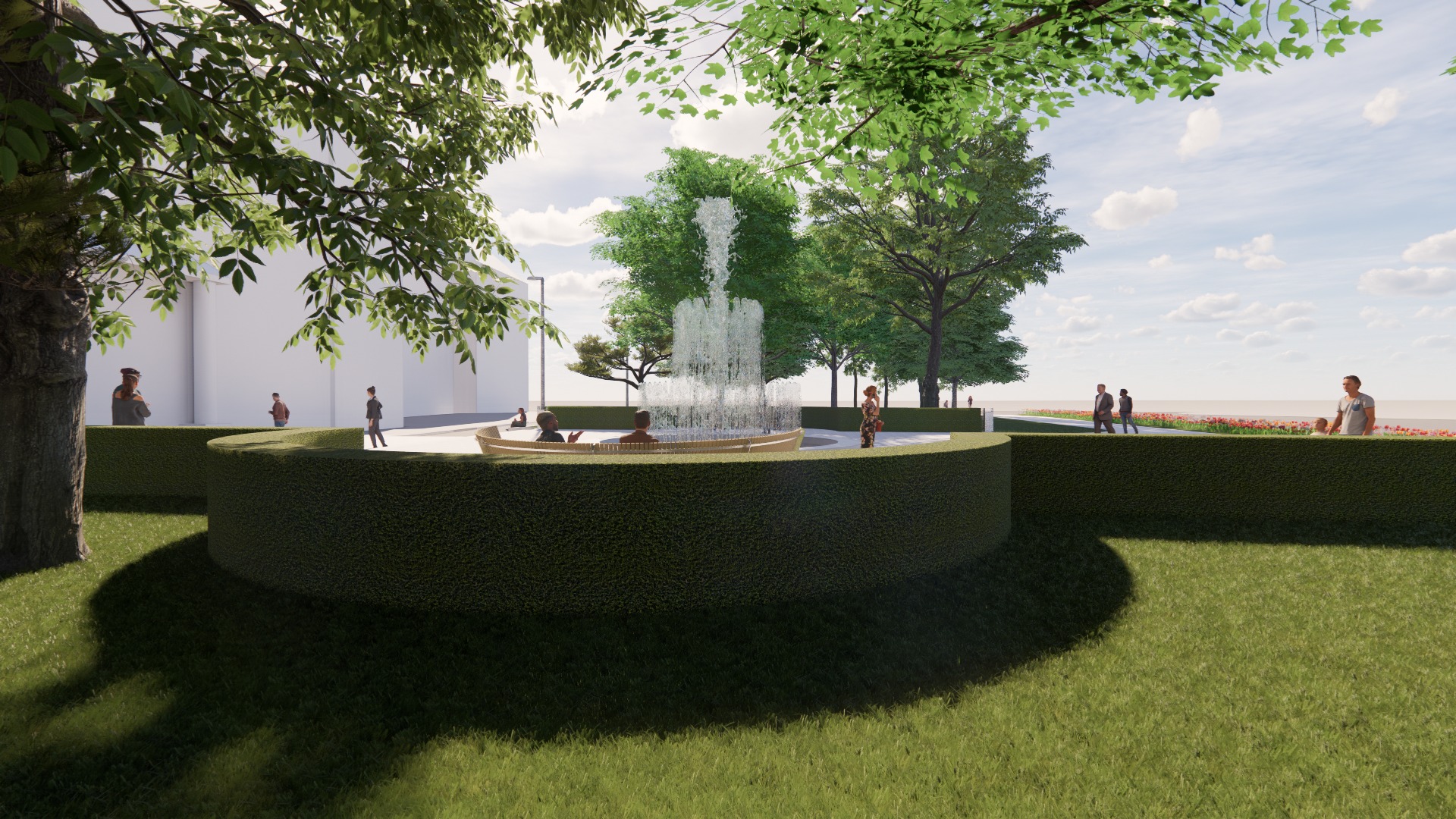 Fontána Okresný súd Nitra, vizualizácia