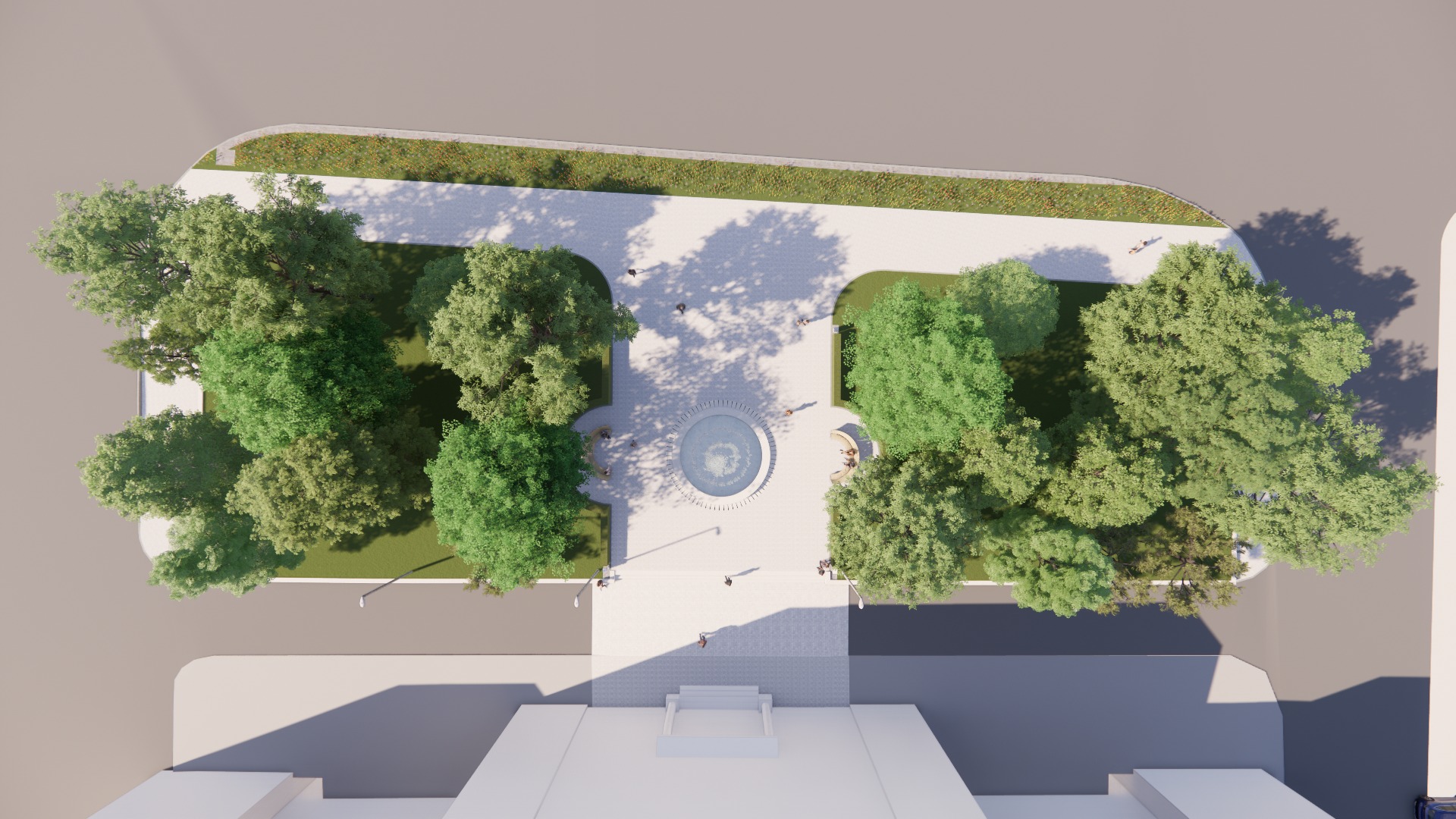 Fontána Okresný súd Nitra, vizualizácia