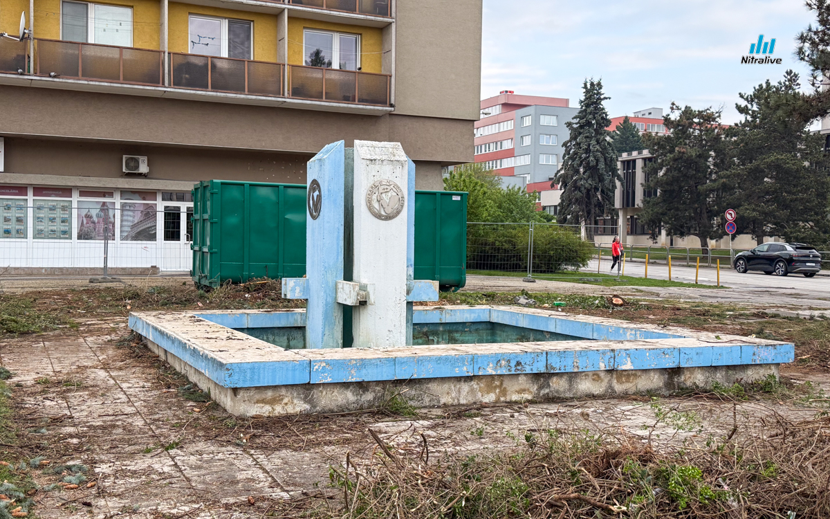 Revitalizácia fontány Okresný úrad Nitra