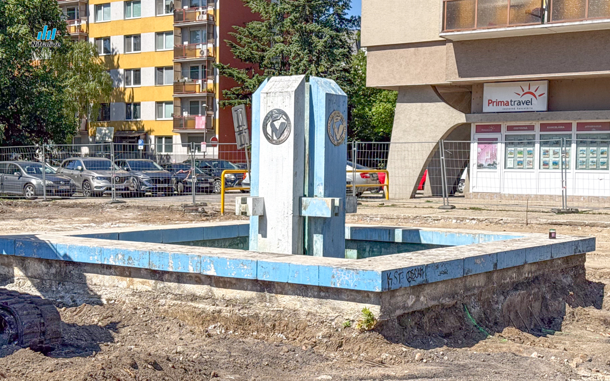 Revitalizácia fontány Okresný úrad Nitra