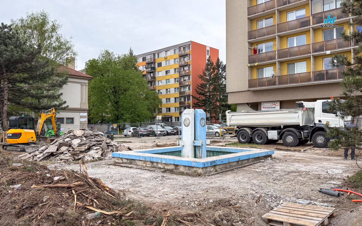 Revitalizácia fontány Okresný úrad Nitra
