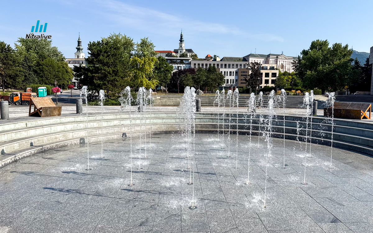 Svätoplukovo námestie Nitra, rekonštrukcia fontány