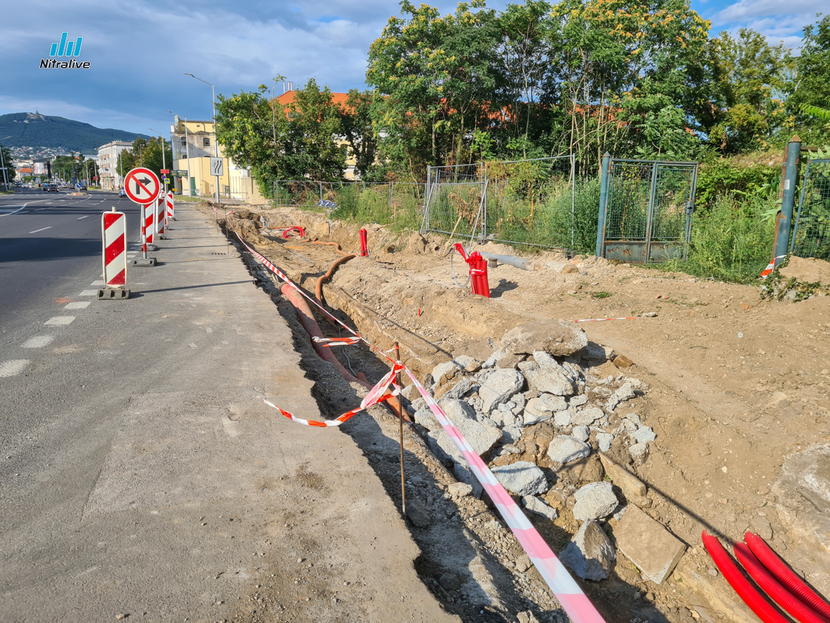 Začali práce na výstavbe križovatky Štefánikova - Nová Nitra