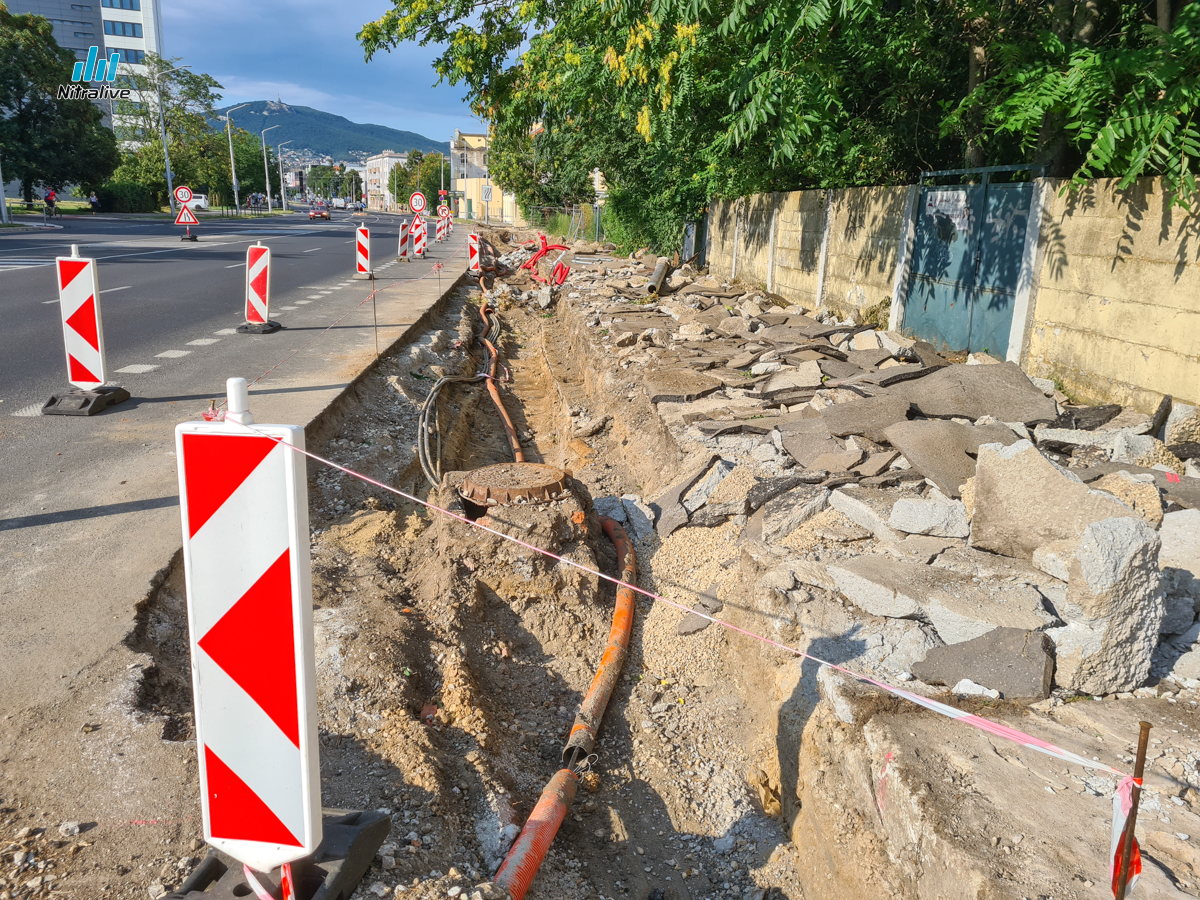 Začali práce na výstavbe križovatky Štefánikova - Nová Nitra