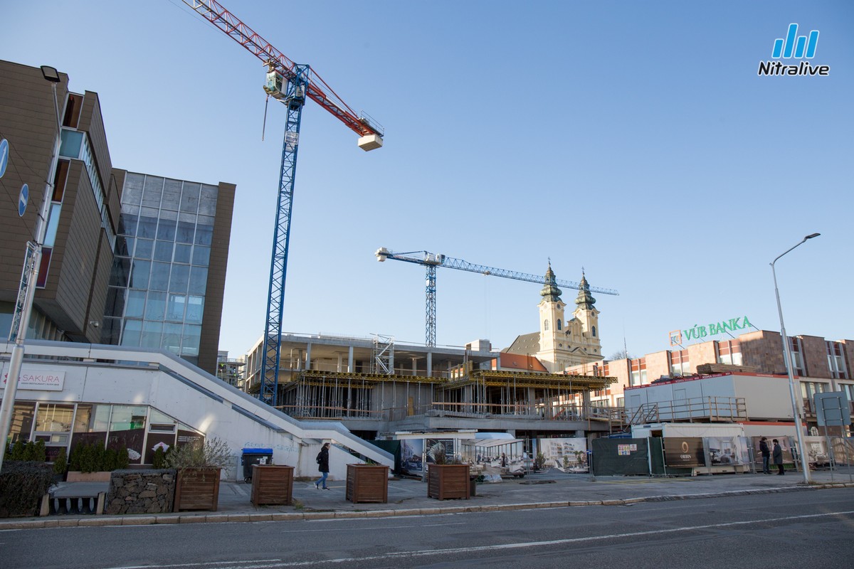 Orbis Nitra výstavba november 2019
