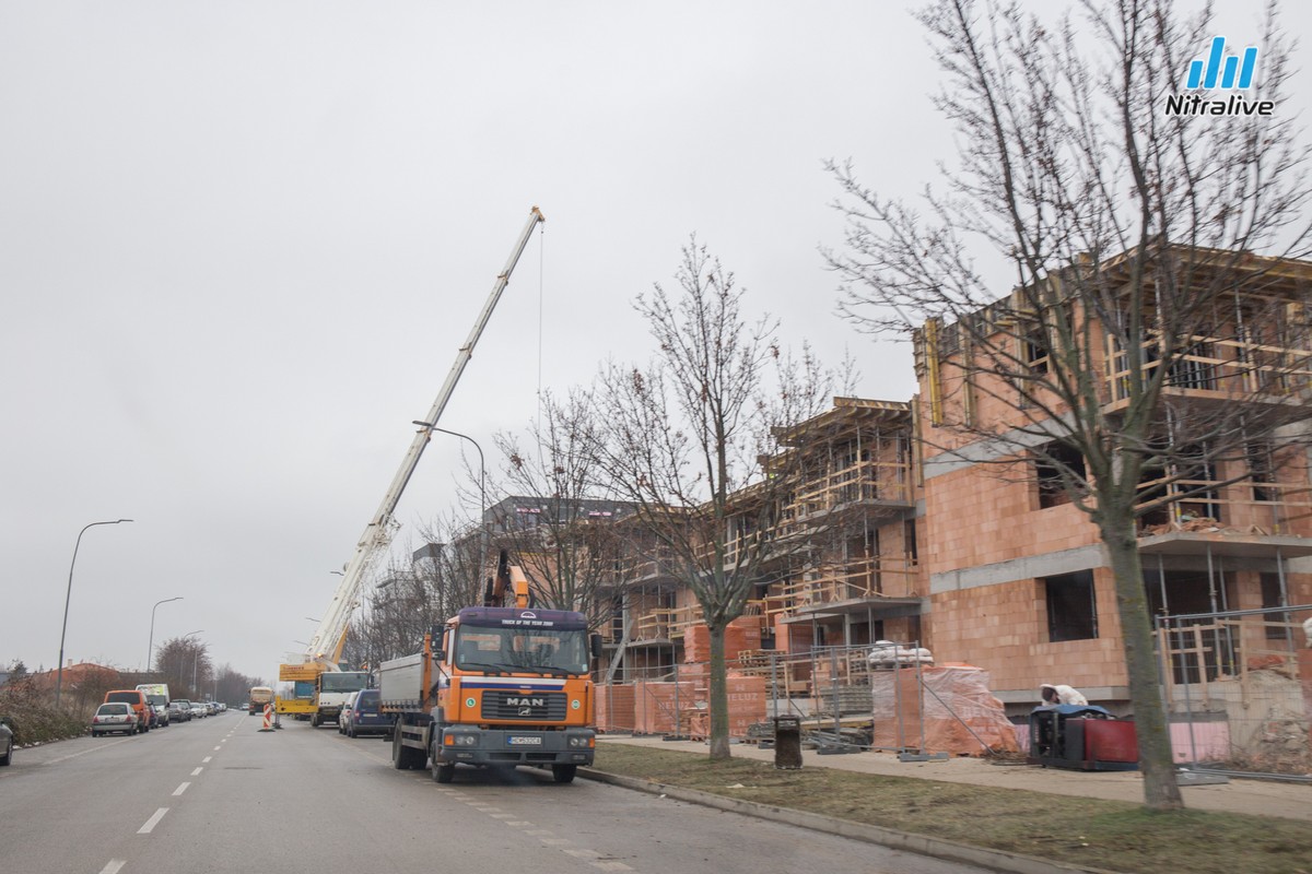 Bytové domy Panorama, Klokočina, výstavba, december 2019