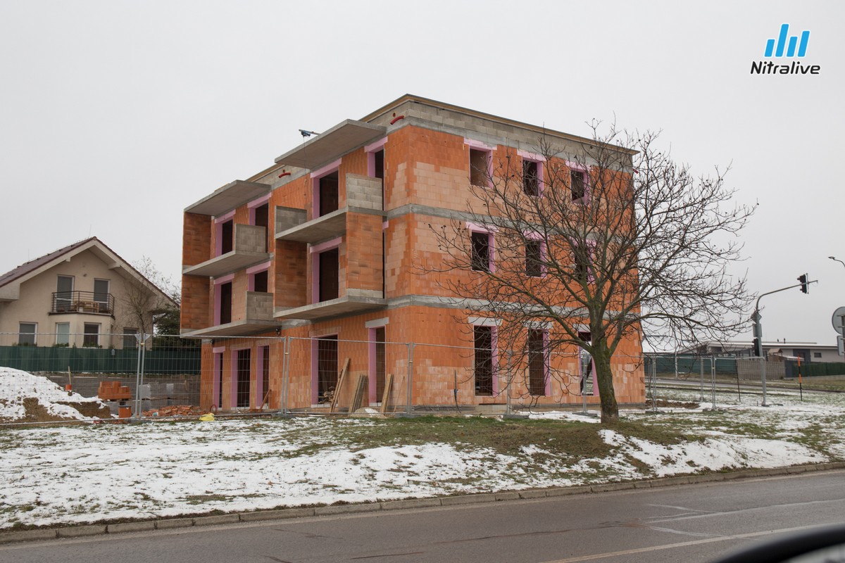Bytové domy Panorama, Klokočina, výstavba, december 2019