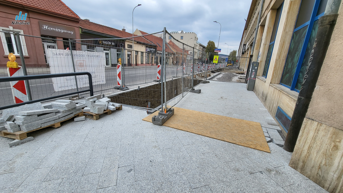 Rekonštrukcia chodníka Mostná / Kmeťkova
