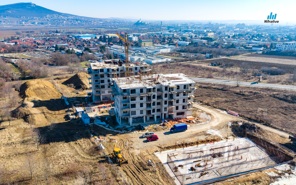 Výstavba v Nitre, marec 2026