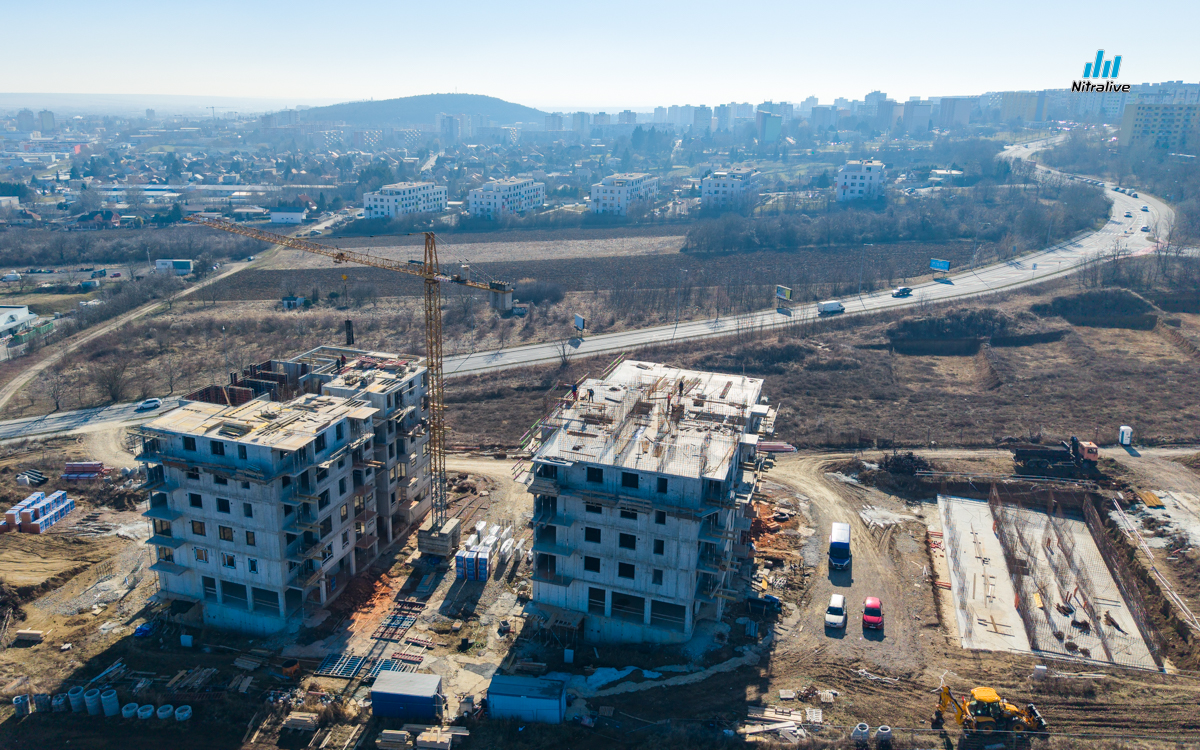 Výstavba v Nitre, marec 2026