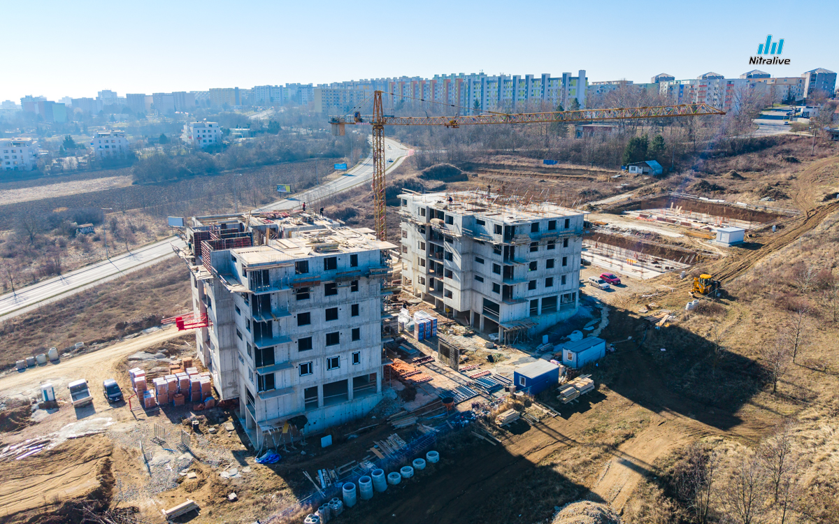 Výstavba v Nitre, marec 2026