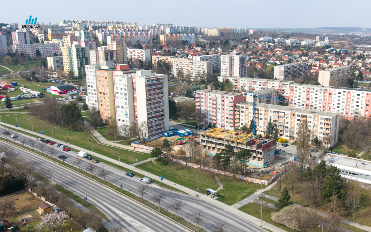Výstavba v Nitre, marec 2026