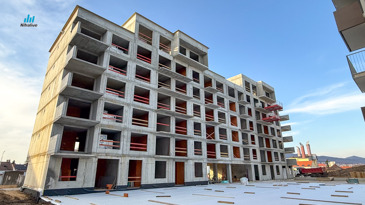 Výstavba v Nitre, marec 2026