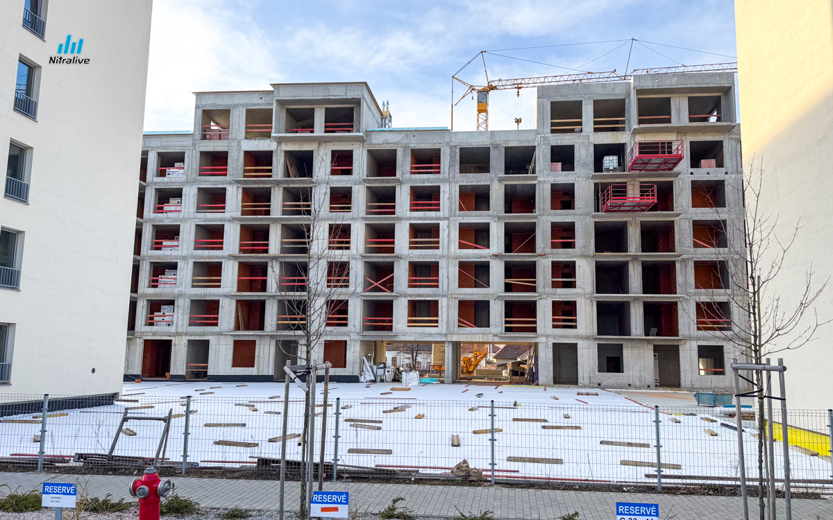 Výstavba v Nitre, marec 2026