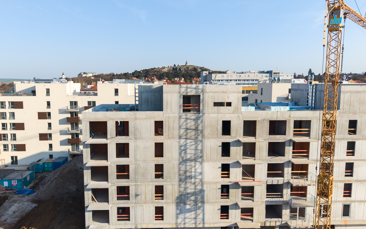 Výstavba v Nitre, marec 2026