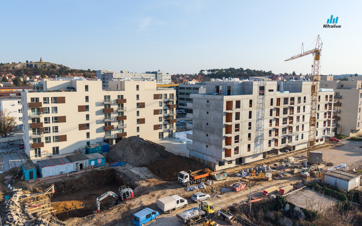 Výstavba v Nitre, marec 2026