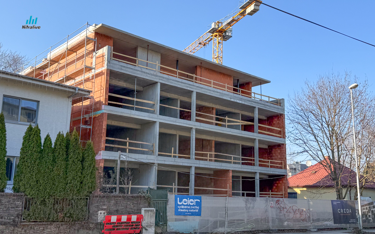 Výstavba v Nitre, marec 2026