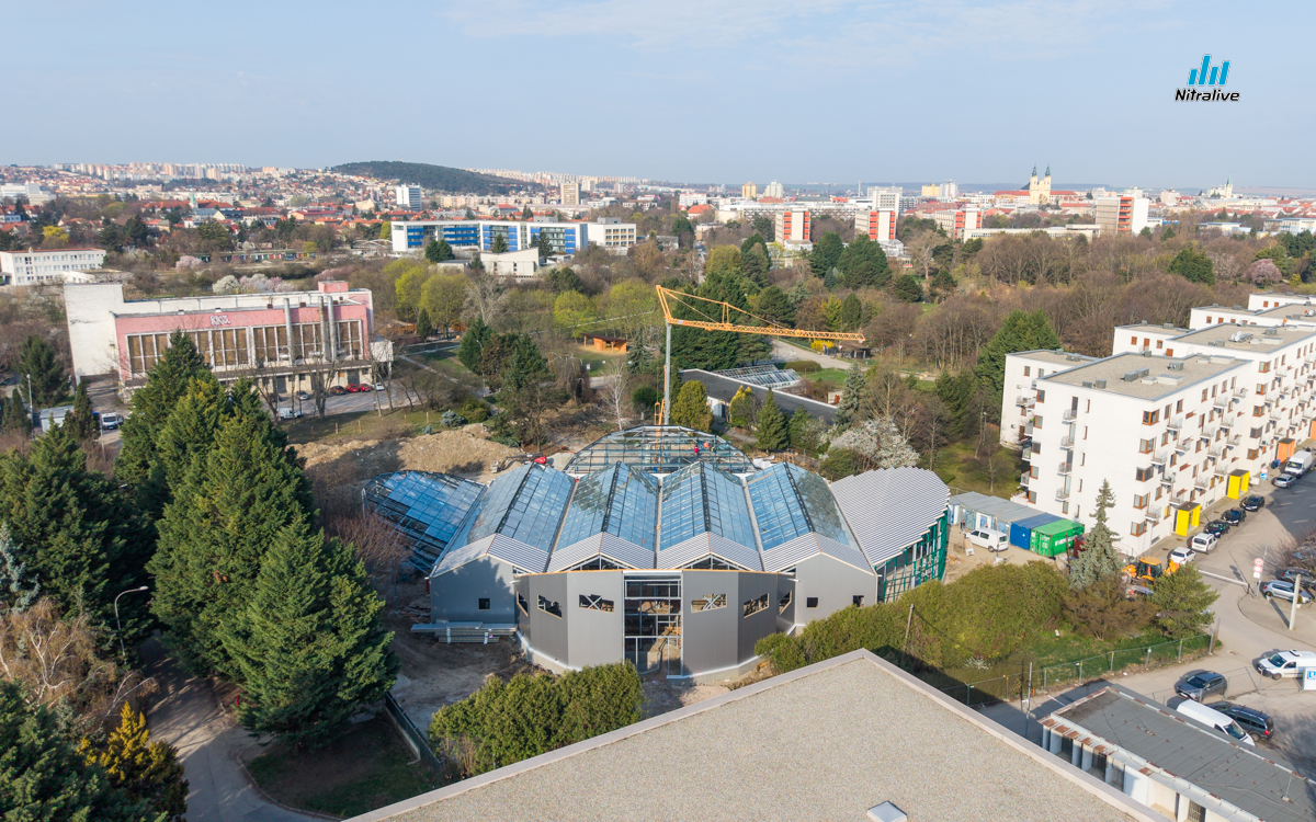 BIODOM SPU Nitra, výstavba marec 2026
