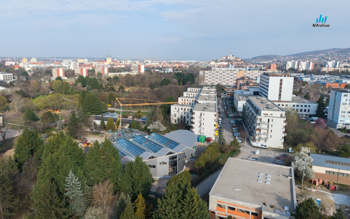 BIODOM SPU Nitra, výstavba marec 2026