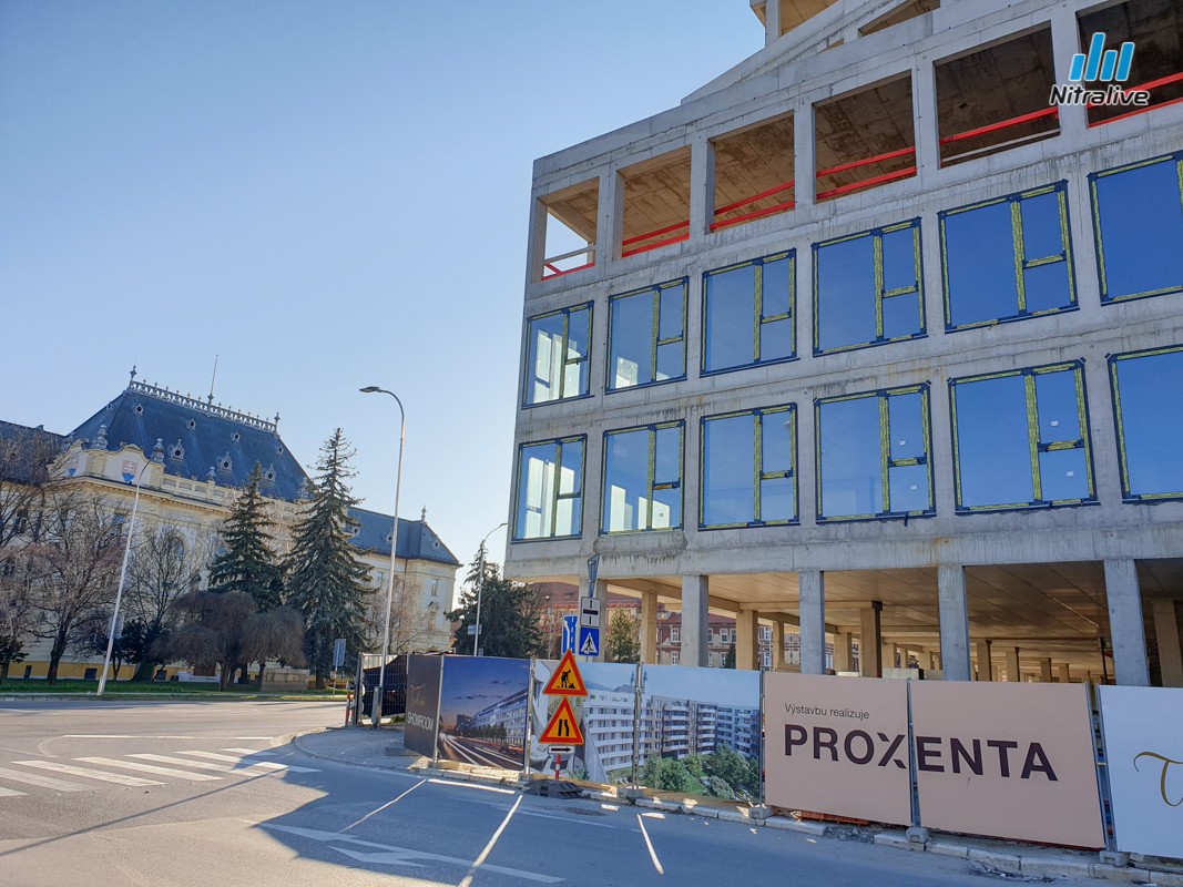 Tabáň Nitra, výstavba marec 2020