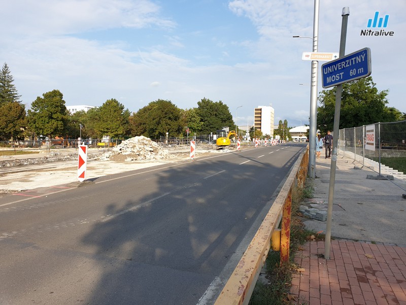 Univerzitný most, reknštrukcia 2. september 2019